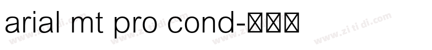 arial mt pro cond字体转换
